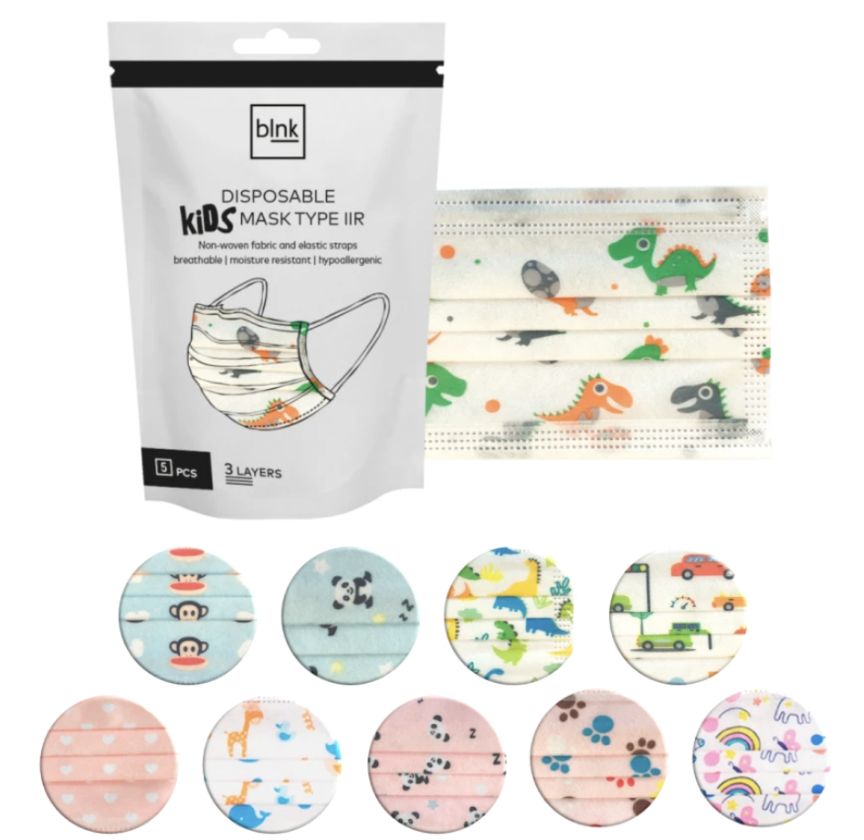 bInk Disposable Kids Mask Monkey Style