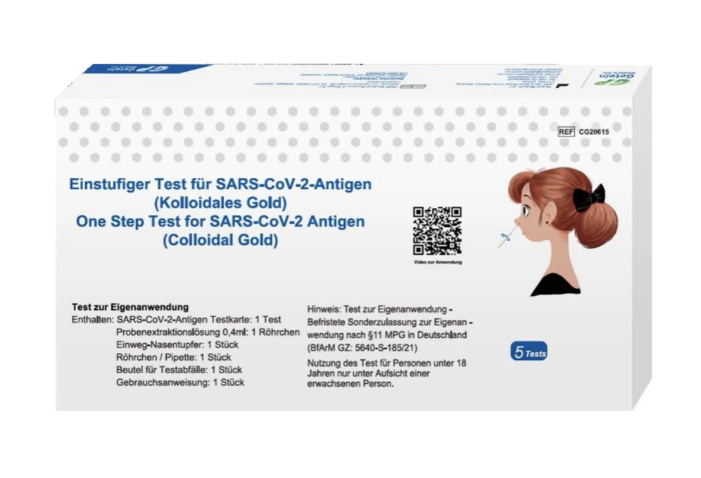 Getein Biotech Laienschnelltest (5er Packung)