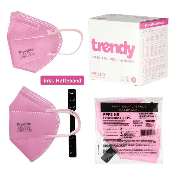 FFP 2 Face Mask pink (20 er Packung)