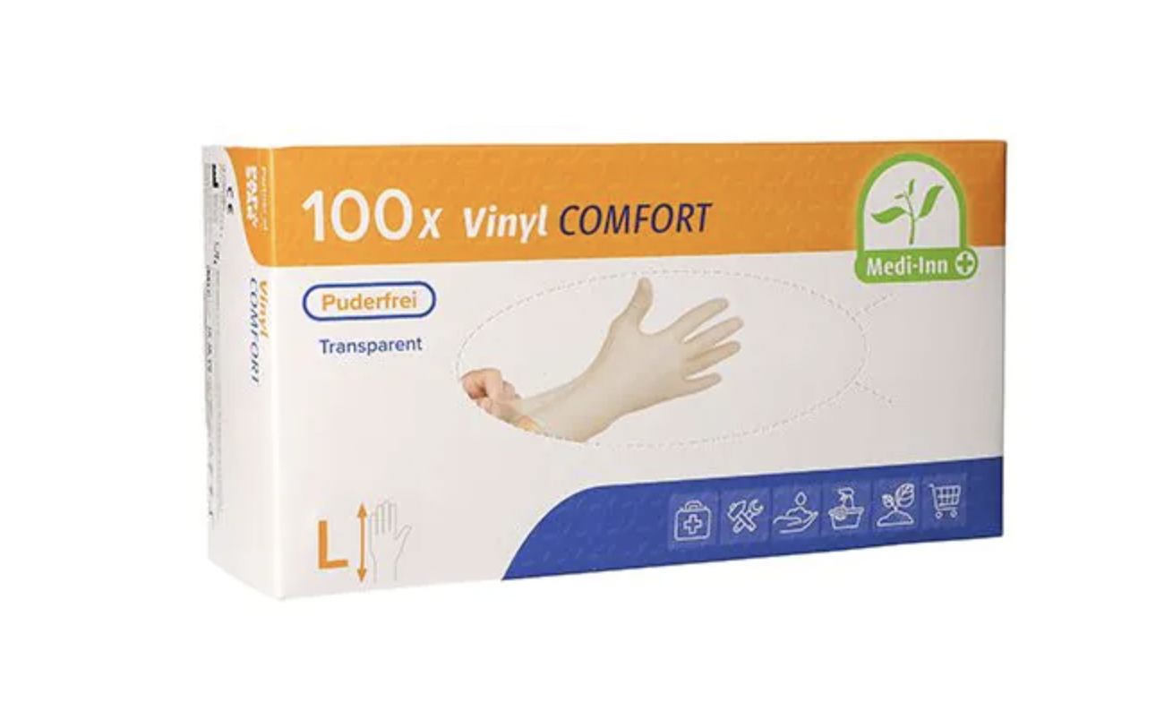 Einweghandschuhe Vinyl (100er Packung) 